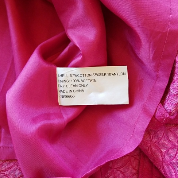 Hot Pink Shoshanna Strapless Cocktail Dress - Picture 5 of 8